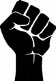 black fist symbol of civil rights